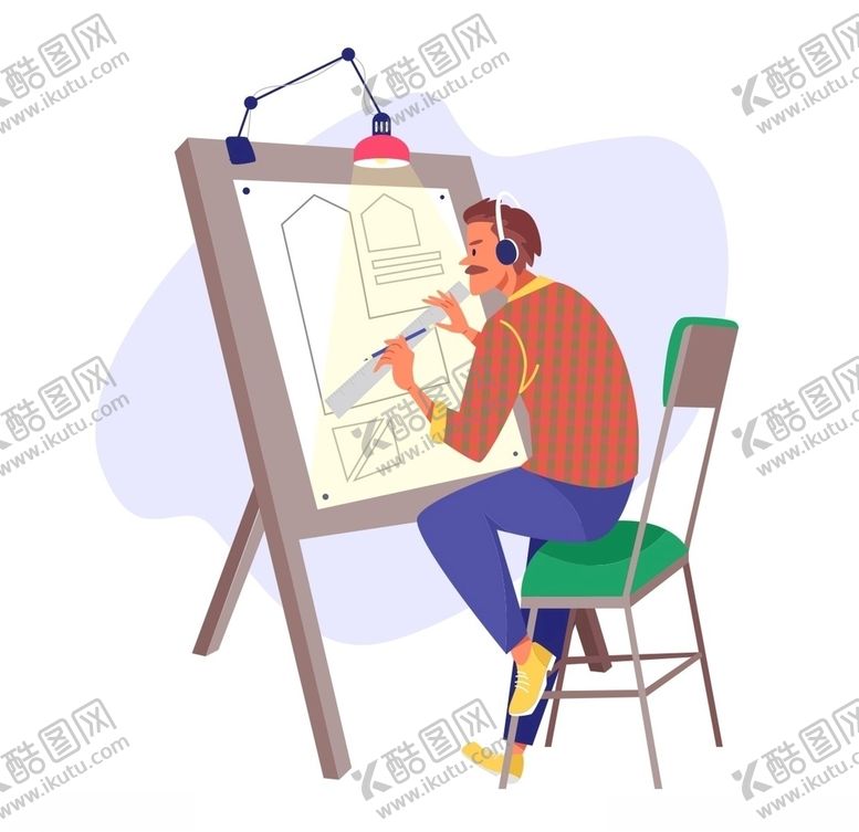 编号：25220109190142306632【酷图网】源文件下载-扁平化办公人物插画