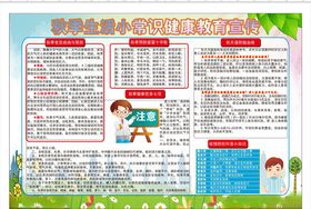 秋季健康教育宣传展板
