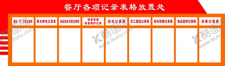编号：32733401131529118047【酷图网】源文件下载-各项记录表放置处文化墙