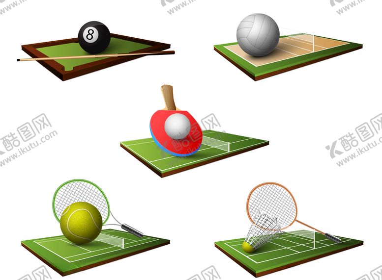 编号：57704709222351253509【酷图网】源文件下载-矢量运动项目素材