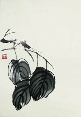 齐白石国画新中式水墨山水水墨