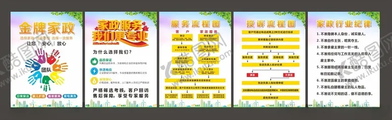 编号：85103212141500209718【酷图网】源文件下载-家政展板