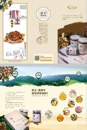 农产品宣传页展示多样食材