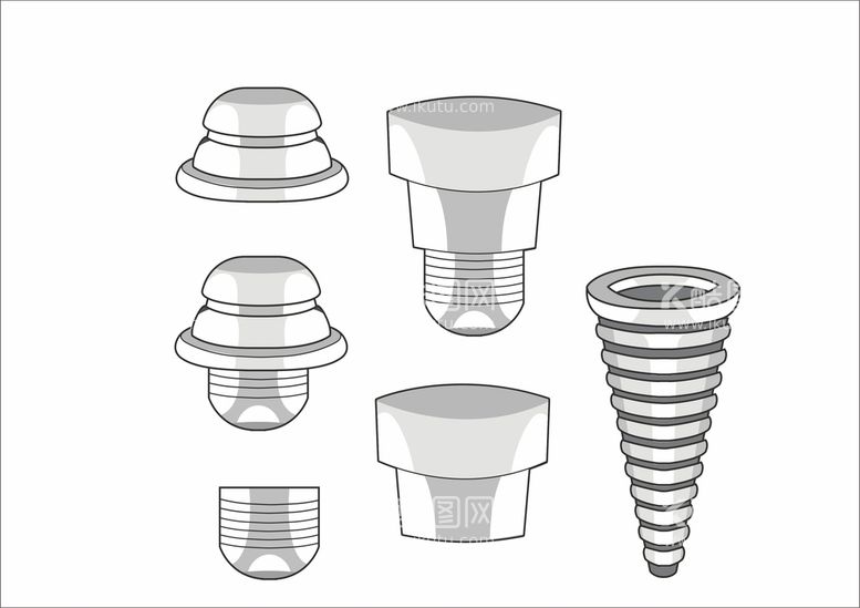 编号：28609510192337309830【酷图网】源文件下载-矢量种植牙基台