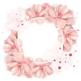 手绘粉色樱花免扣素材图片林背景卉红水彩朵