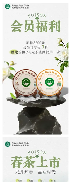 春茶龙井宣传海报