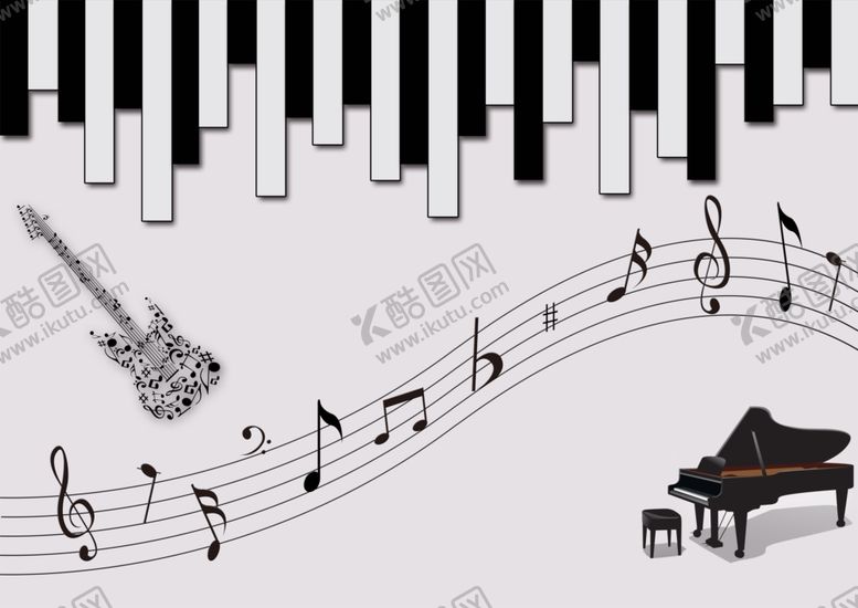编号：13660509192121128358【酷图网】源文件下载-钢琴琴谱曲谱吉他