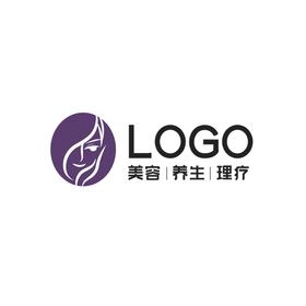 人物头像美容养生理疗logo