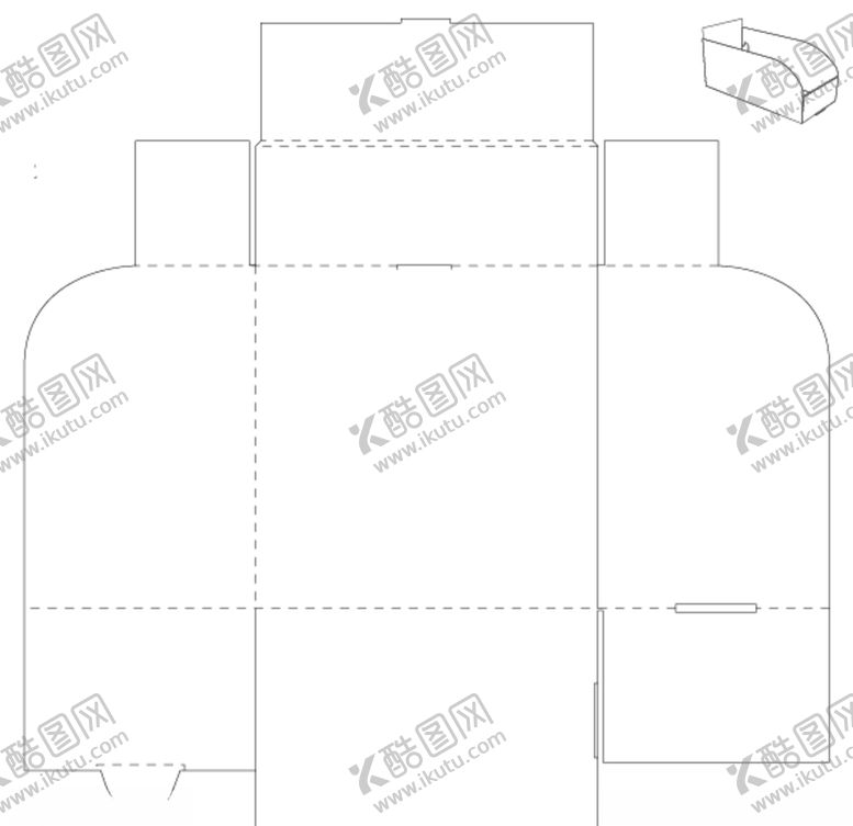 编号：93383409240027248154【酷图网】源文件下载-纸盒刀模横切结构设计啤位