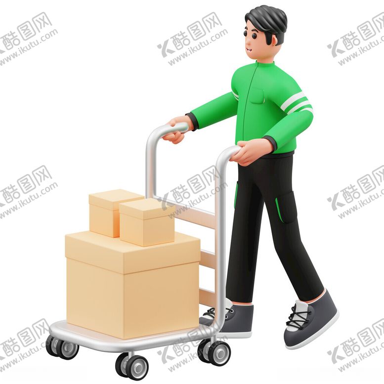 编号：59298612132213395616【酷图网】源文件下载-C4D模型送快递
