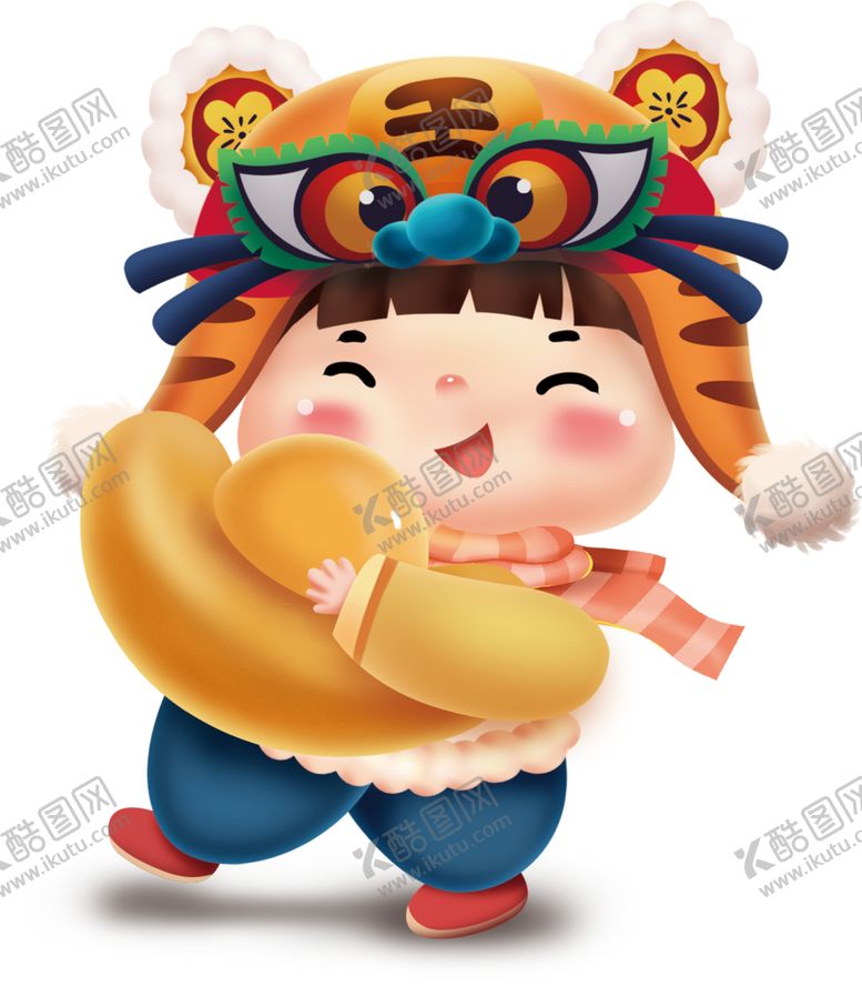 编号：33366802090226224355【酷图网】源文件下载-可爱福气虎娃