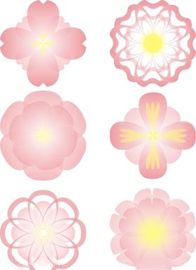 春天桃花粉色春日春季CDR素材