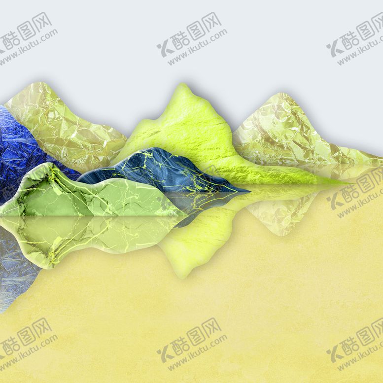 编号：80614909272020248097【酷图网】源文件下载-简约山脉高清艺术画装饰画