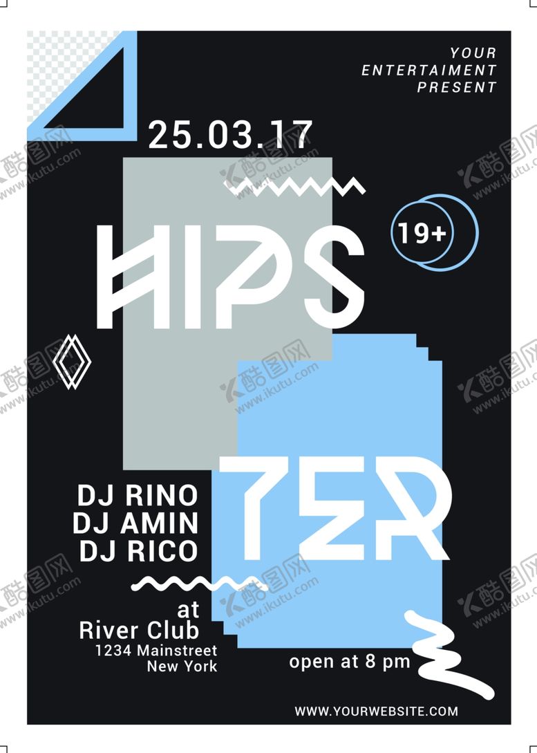 编号：17019809271655468457【酷图网】源文件下载-时尚宣传贴纸海报