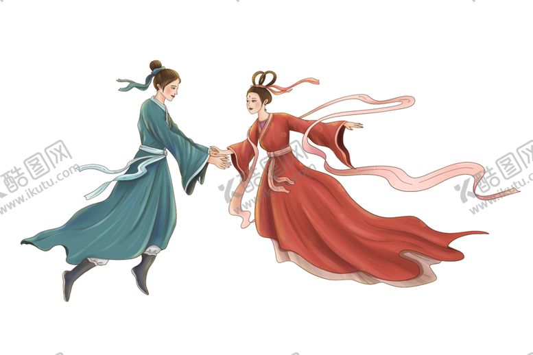 编号：21068501181613473705【酷图网】源文件下载-牛郞织女月下相会
