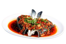 剁椒鱼头食物食材海报合成素材