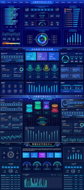 科技感可视化数字化可视大屏