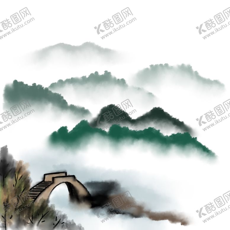 编号：85765209290509077717【酷图网】源文件下载-水墨海报素材毛笔画素材墨迹