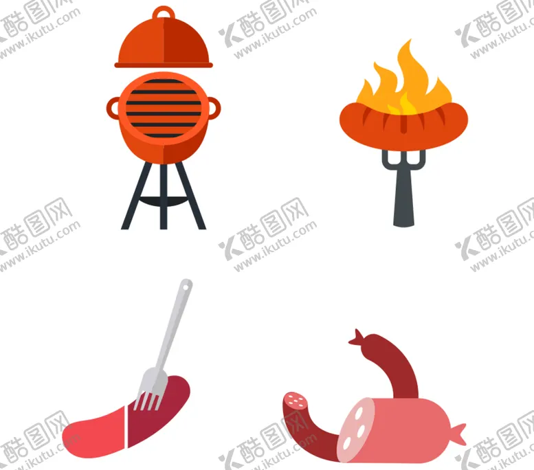 编号：85612601292316538828【酷图网】源文件下载-烧烤插画