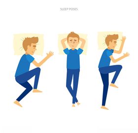 睡姿觉势失眠眠状态