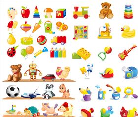 矢量卡通婴儿用品