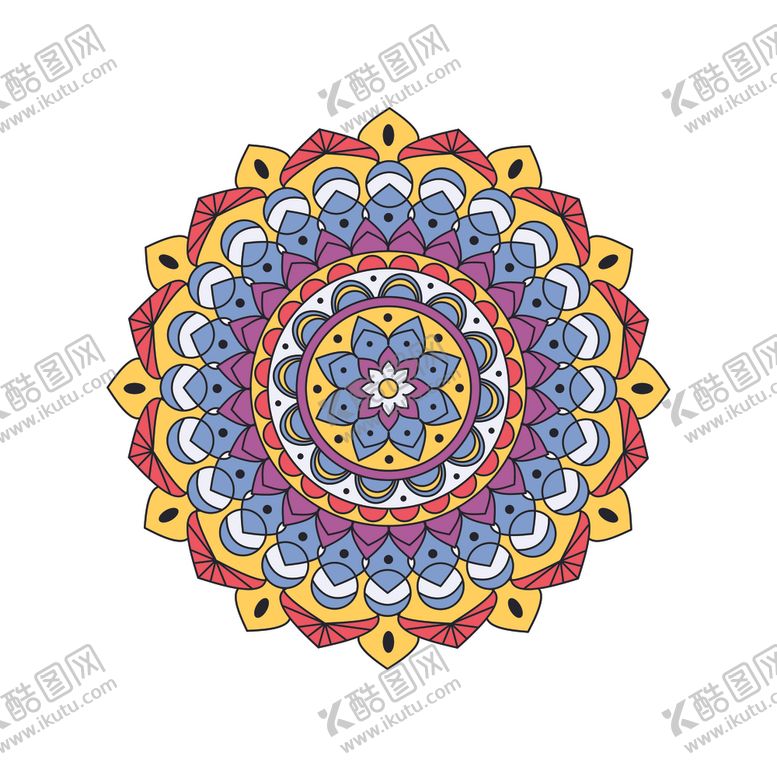 编号：75241210190358492283【酷图网】源文件下载-曼陀罗图案