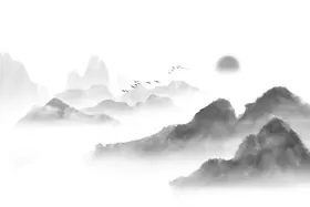 水墨山水背景