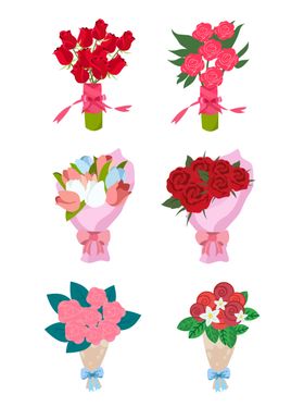 手捧花花束png免扣素材
