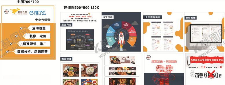 编号：13116206241920355494【酷图网】源文件下载-美团饿了么运营流程微店淘宝详情