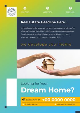 商业房地产咨询传单