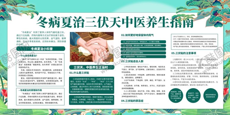 编号：22874107020554446666【酷图网】源文件下载-中医三伏贴