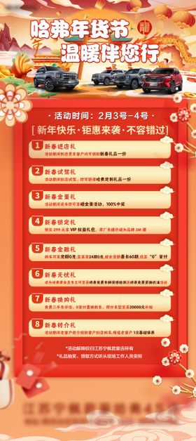 汽车销售政策长图海报