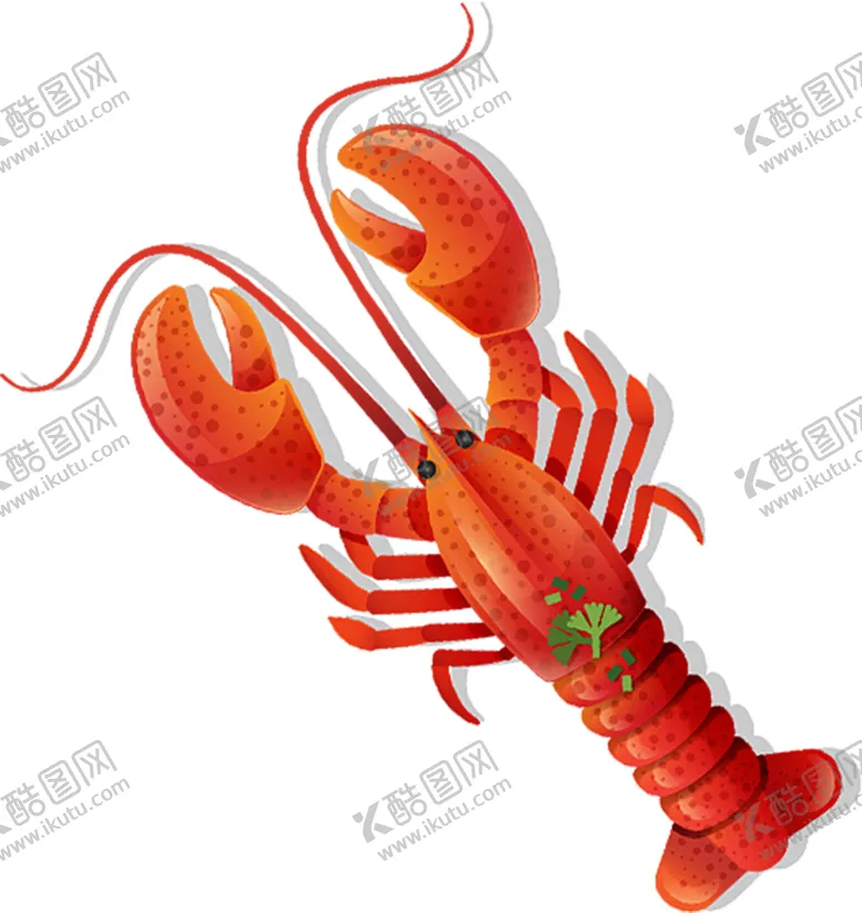 编号：22991002201805365999【酷图网】源文件下载-龙虾卡通