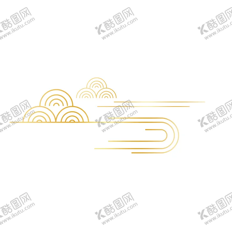 编号：41366902061930182855【酷图网】源文件下载-国潮中国风祥云图案装饰元素