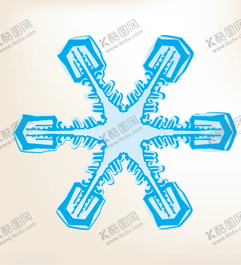 编号：23336707060438164492【酷图网】源文件下载-矢量雪花雪花素材雪花矢量素