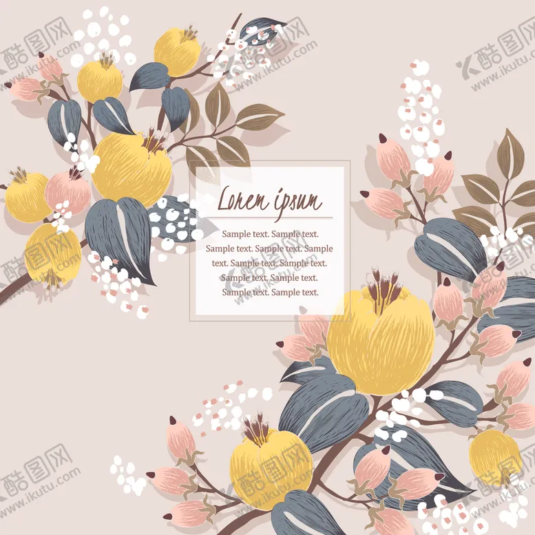 编号：36284309230656531902【酷图网】源文件下载-精美花朵创意背景