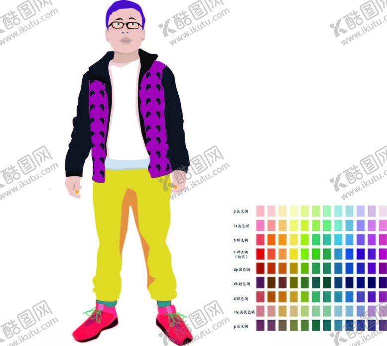 编号：44256009231826415631【酷图网】源文件下载-手绘漫画人物