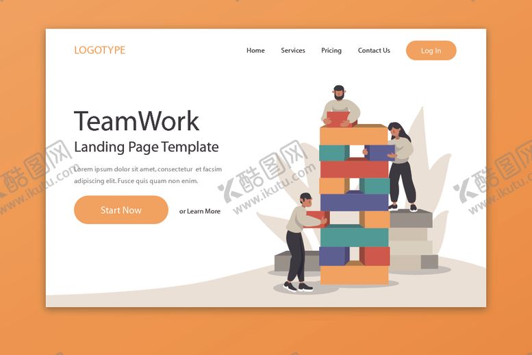 编号：24565909261453305013【酷图网】源文件下载-团队合作创意矢量插画