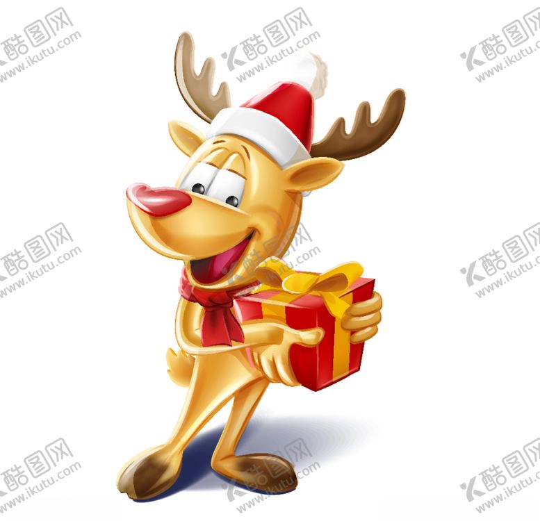 编号：91622309300044302865【酷图网】源文件下载-驯鹿矢量素材