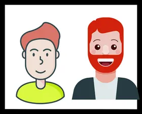 手绘男人男孩动画卡通卡通动画