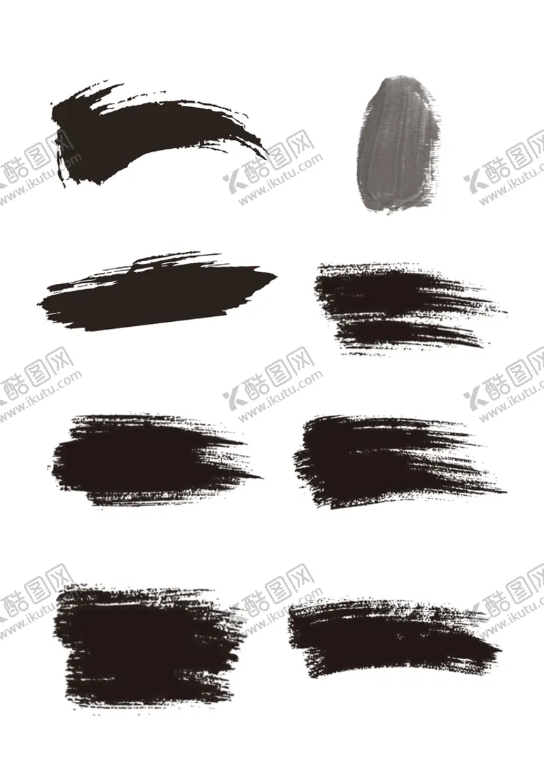 编号：52139009180331296841【酷图网】源文件下载-笔触水墨毛笔