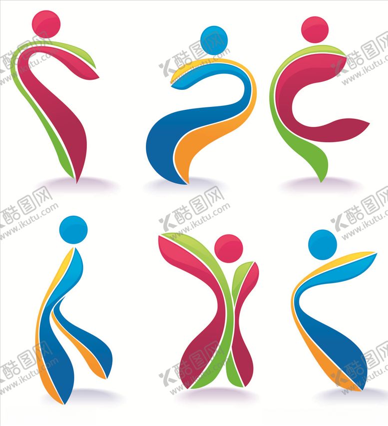 编号：97031006242311018094【酷图网】源文件下载-矢量运动人物标志