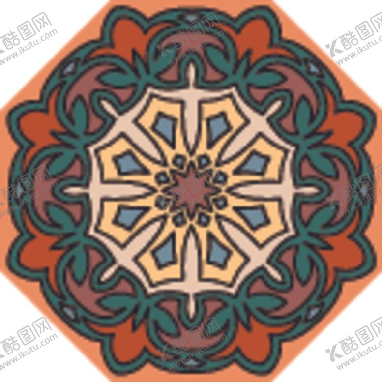 编号：69171106190441224938【酷图网】源文件下载-古典少数民族花纹底纹矢量