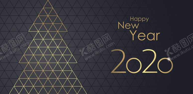 编号：22112510282052327612【酷图网】源文件下载-创意新年2020矢量艺术字元素