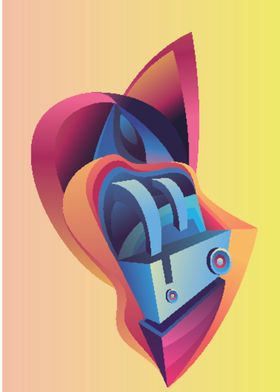 抽象炫彩液态图案