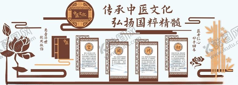 编号：55646311020848035172【酷图网】源文件下载-中医养生国粹中医药文化墙