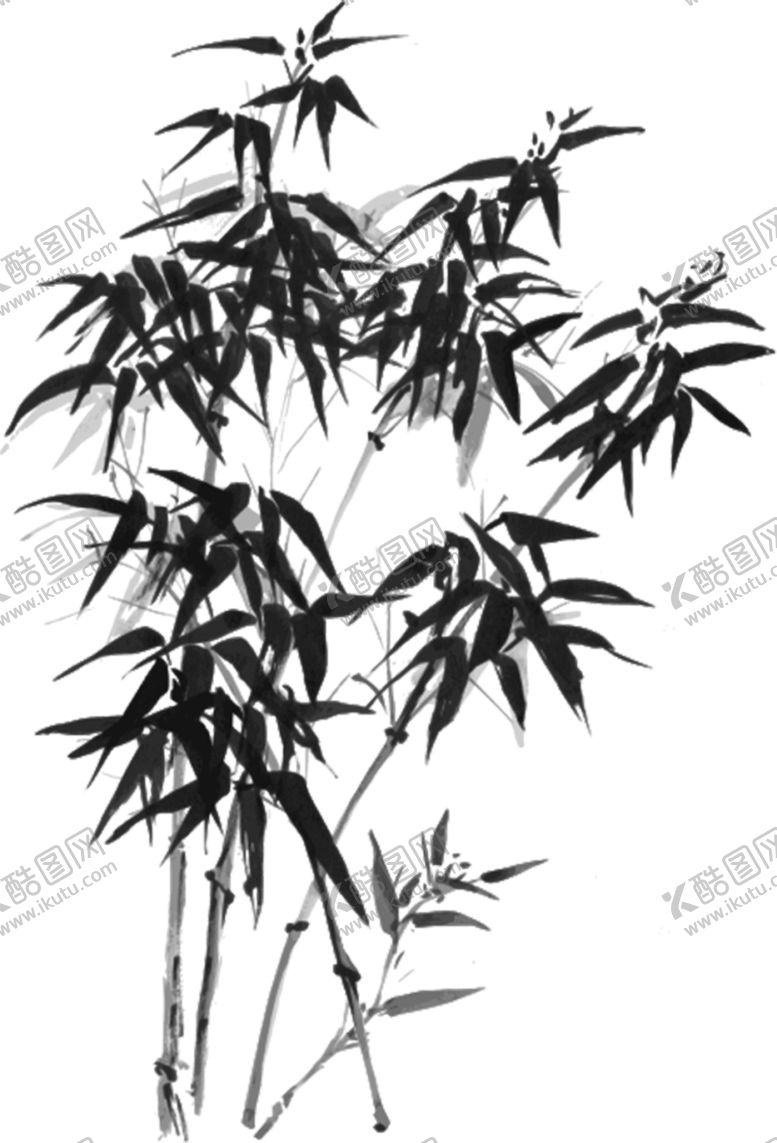 编号：72830810030723255021【酷图网】源文件下载-水墨竹子
