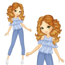卡通女孩子