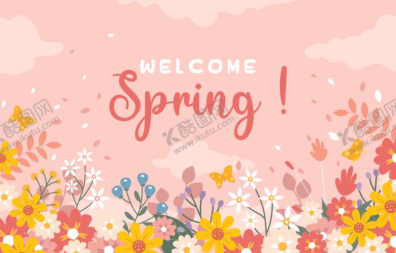 编号：53167904062151148088【酷图网】源文件下载-春季花卉背景