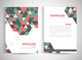 几何图案宣传册设计模板